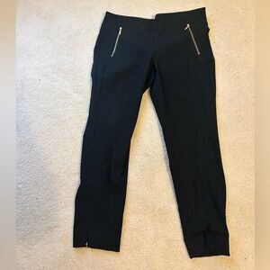 The Limited Black ankle Pants with Gold Details NWT